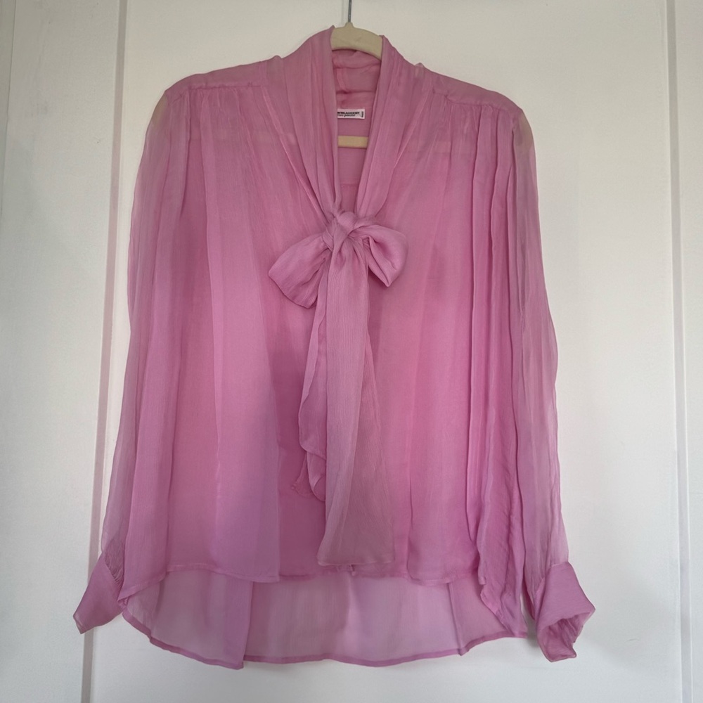 Saint Laurent Paris light pink rive gauche elegant top